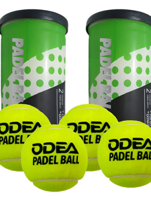 2 Tubos De 2 Pelotas Odea Padel Ball Extra Duty Felt
