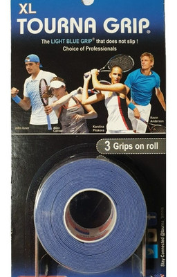 Cubre Grip Overgrip Tourna Grip Xl Celeste Pack X 3 Unidades