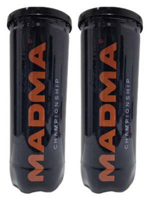 2 Tubos De 3 Pelotas De Tenis Madma Championship