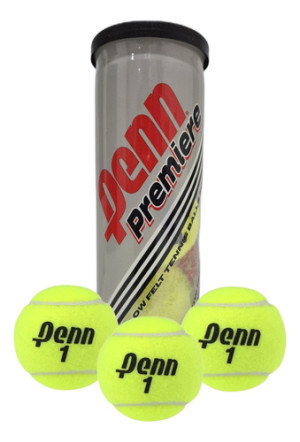 Tubo De 3 Pelotas De Tenis O Padel Penn Premiere