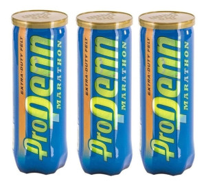 3 Tubos Pelotas Tenis Pro Penn Marathon Extra Duty Felt