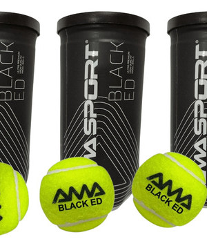 3 Tubos De 2 Pelotas Premium Padel Amasport Black Ed