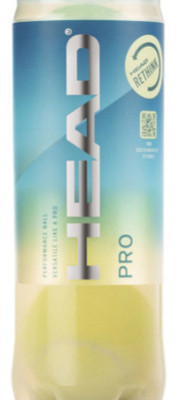 Tubo Head Pro De Pelotas De Tenis X 3 Unidades Balls Color Amarillo