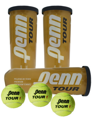 3 Tubos Pelotas Premium Tenis Padel Penn Tour
