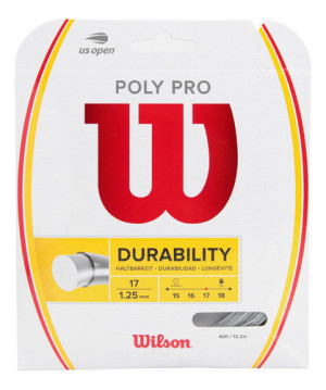 Set Individual Cuerda Raqueta Tenis Wilson Poly Pro