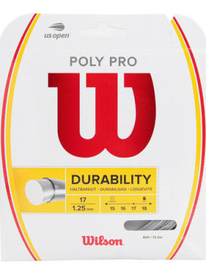 Set Individual Cuerda Raqueta Tenis Wilson Poly Pro