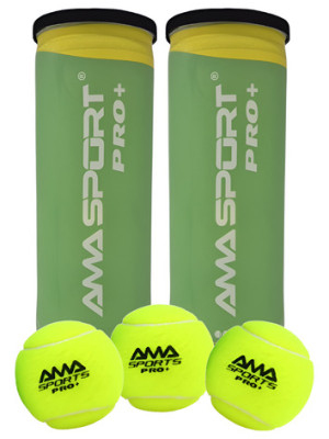 2 Tubos Con 3 Pelotas Para Padel Amasport Pro+