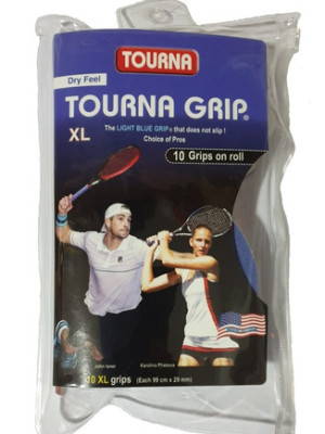 Cubre Grip Overgrip Tourna Grip Xl Celeste Pac 10 Unid 6ctas