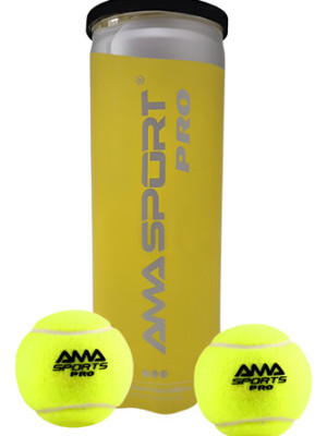 1 Tubo Con 3 Pelotas Para Padel Amasport Pro