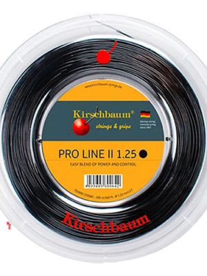 Rollo Cuerda Tenis Kirschbaum Pro Line 2 Black 1.25 + Regalo