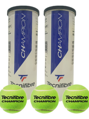 2 Tubos De Pelotas De Tenis Tecnifibre Champion X 3 Bolas