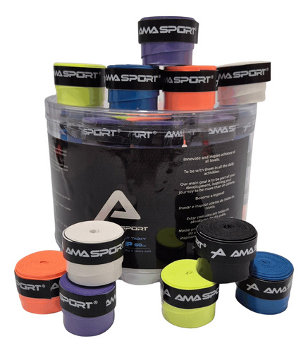 Overgrip Cubregrip Liso Soft Amasport X 9 Unidades Mixtos - Image 3