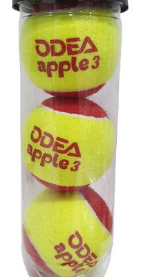 Tubo De 3 Pelotas Tenis Odea Niño Baja Presión Roja