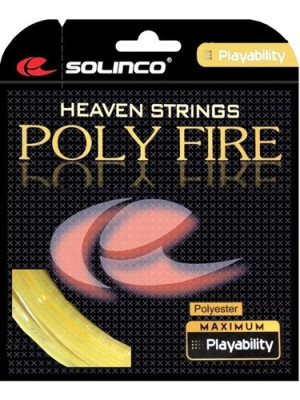 Set Individual Cuerda Raqueta Tenis Solinco Poly Fire 1,30