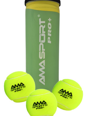 1 Tubo Con 3 Pelotas Para Padel Amasport Pro+