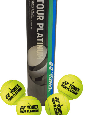 Tubo de 4 Pelotas de Tenis Yonex Tour Platinum