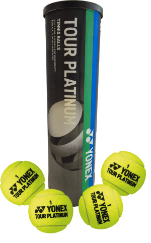 Tubo de 4 Pelotas de Tenis Yonex Tour Platinum