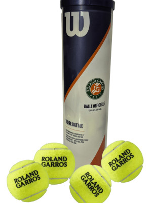 Tubo de 4 Pelotas de Tenis Wilson Roland Garros (CLAY COURT)