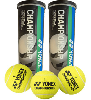 2 Tubos de 3 Pelotas de Tenis Yonex Championship