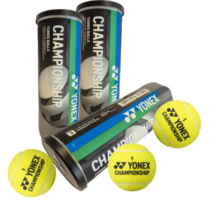 3 Tubos de 3 Pelotas de Tenis Yonex Championship