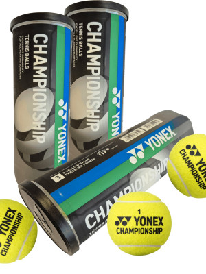 3 Tubos de 3 Pelotas de Tenis Yonex Championship