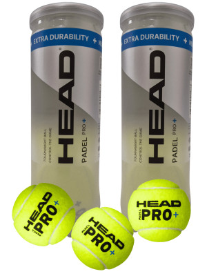2 Tubos de 3 Pelotas para Padel Head Padel Pro+